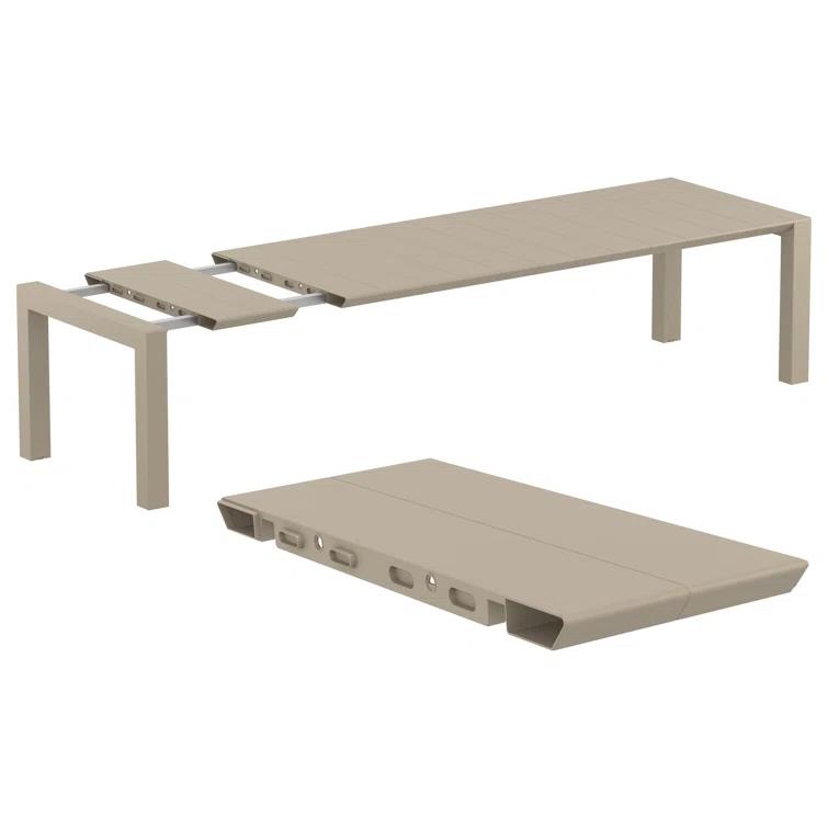 Siesta Sunset 9-Piece Taupe Extendable Outdoor Dining Set