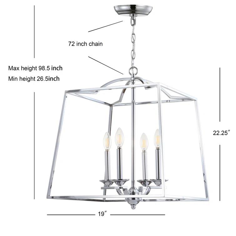 Hartlepool 4 - Light Lantern Chandelier