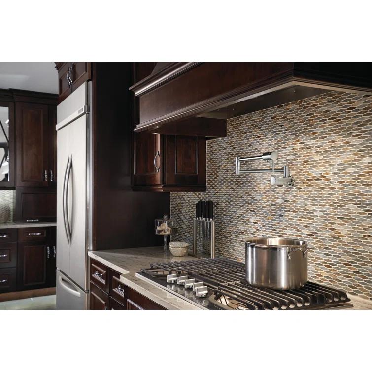 Contemporary Pot Filler Faucet, Wall Mount Pot Filler Kitchen Faucet