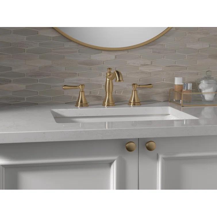 Cassidy Widespread Bathroom Faucet 3 Hole, 2-handle Bathroom Sink Faucet with Drain Assembly