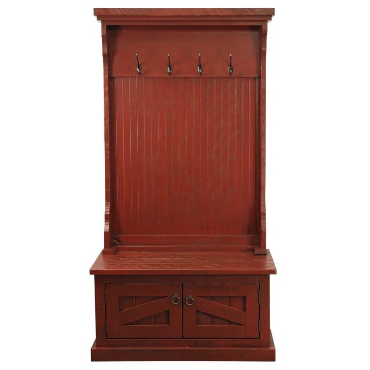 Kinley Hall Tree 37.5'' Wide with Bench and Shoe Storage