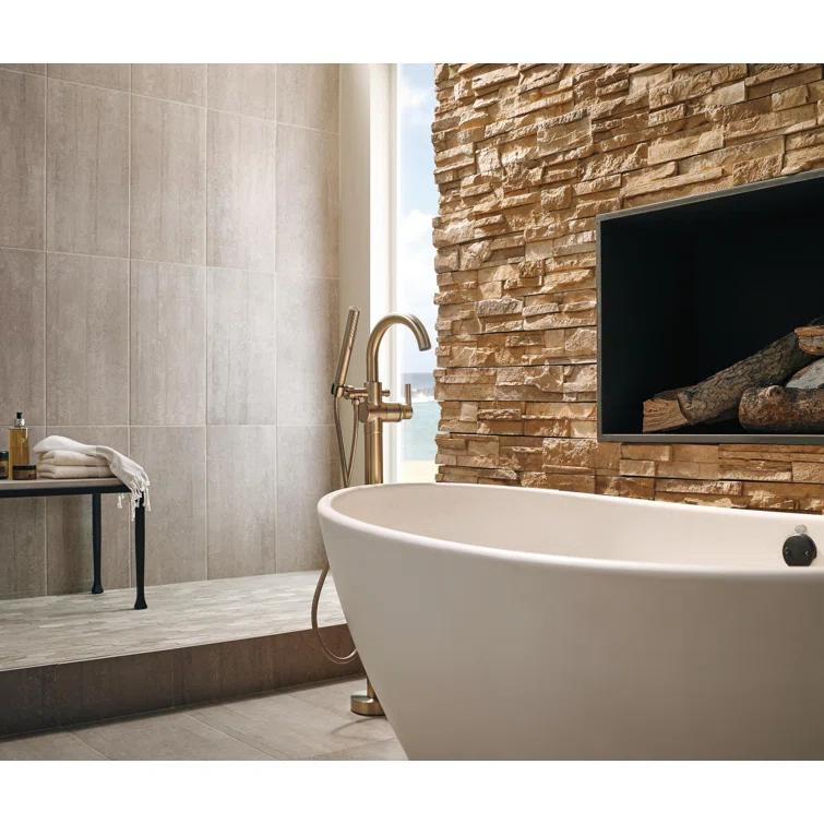 Trinsic Single Handle Floor Mounted Freestanding Tub Filler
