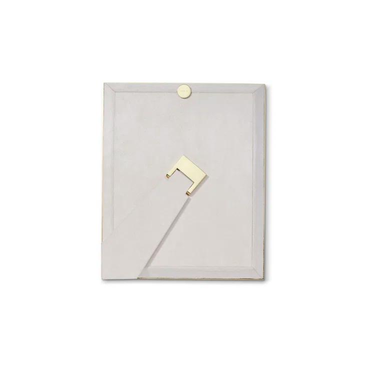 AERIN Classic Croc Fawn Leather Embossed Picture Frame