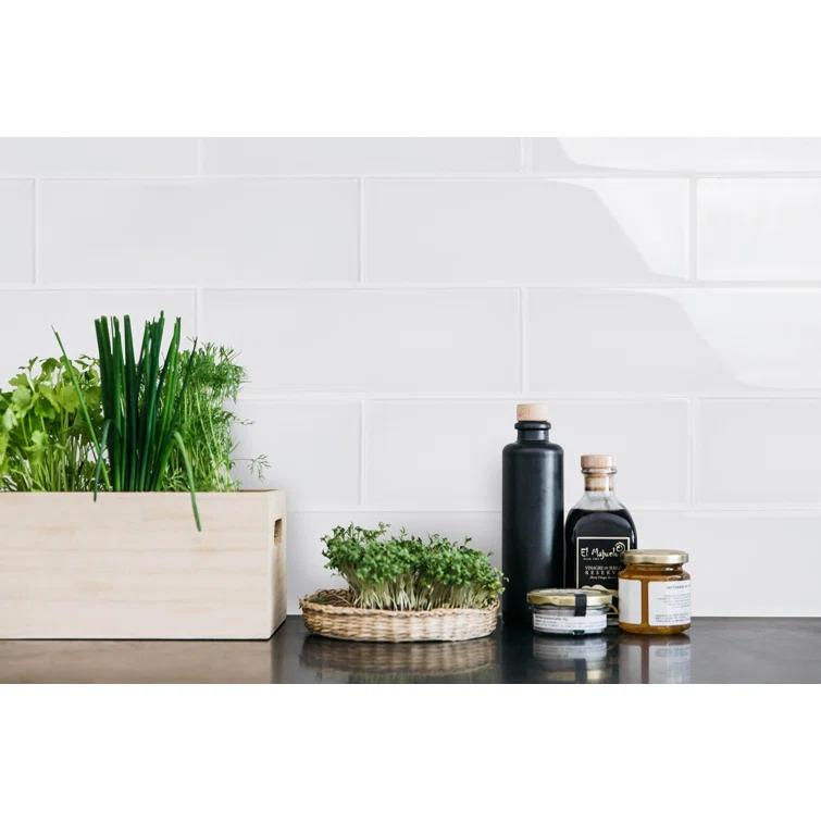 Premium 4" x 12" Glass Subway Tile