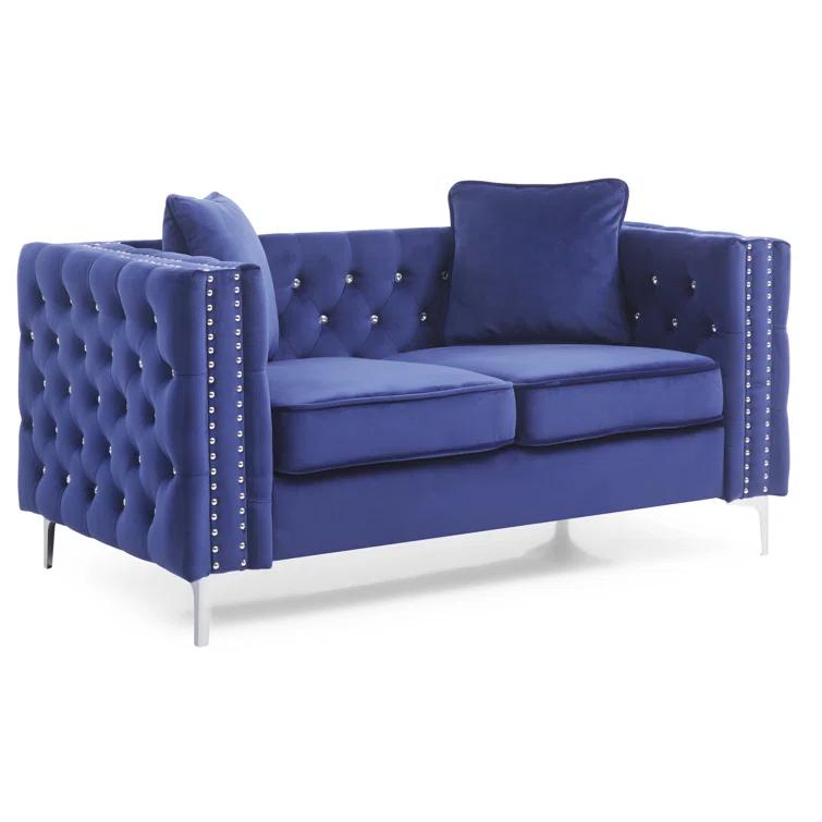 Tina 63'' Velvet Loveseat