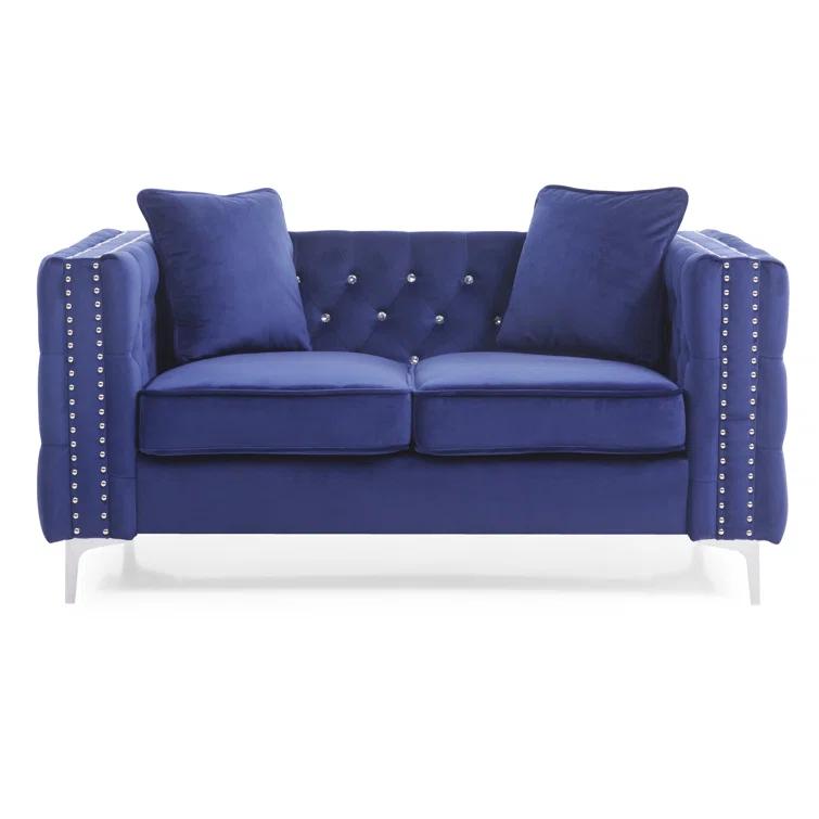 Tina 63'' Velvet Loveseat