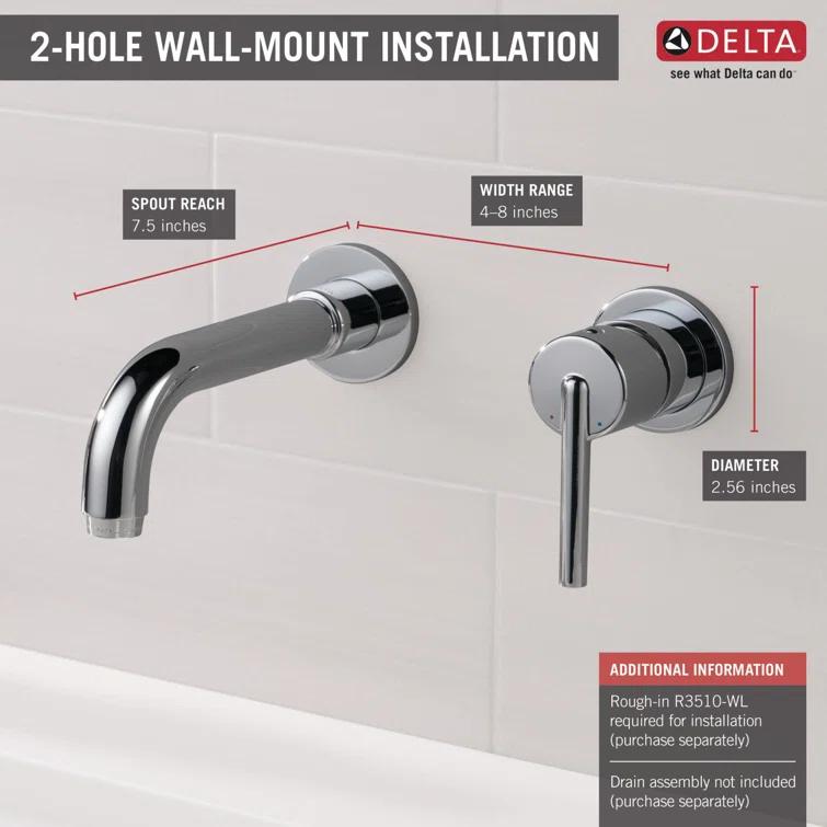 Trinsic Wall Mounted Bathroom Faucet