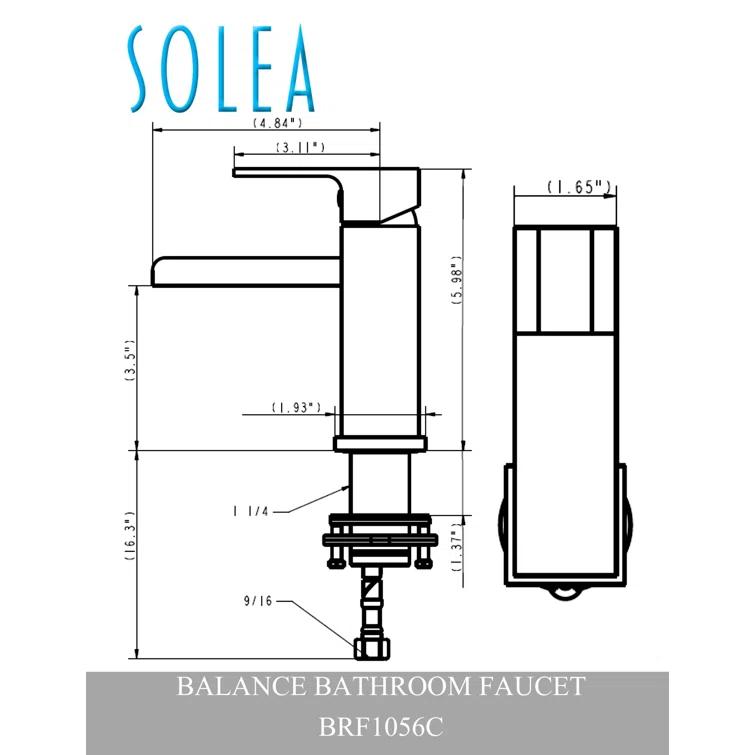 Safavieh BRF1056C Single-Hole Bathroom Faucet