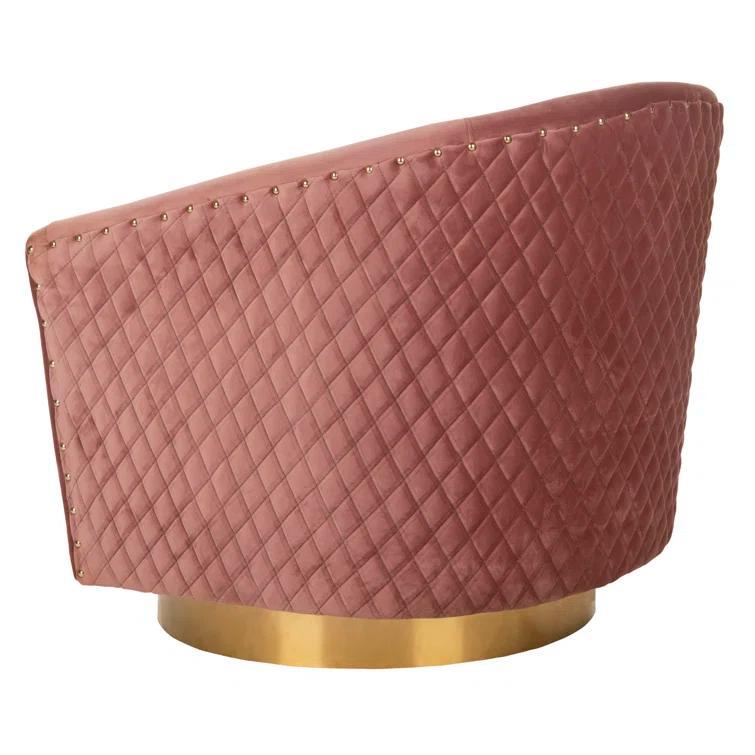 Skye Upholstered Swivel Barrel Chair