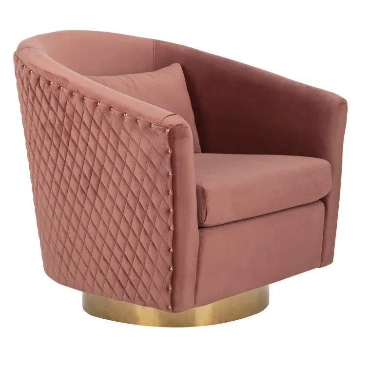 Skye Upholstered Swivel Barrel Chair