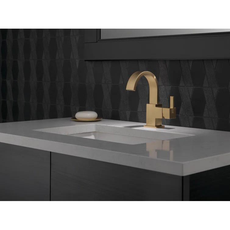 Vero Single Hole Bathroom Faucet with Drain Assembly, Single Handle Bathroom Sink Faucet