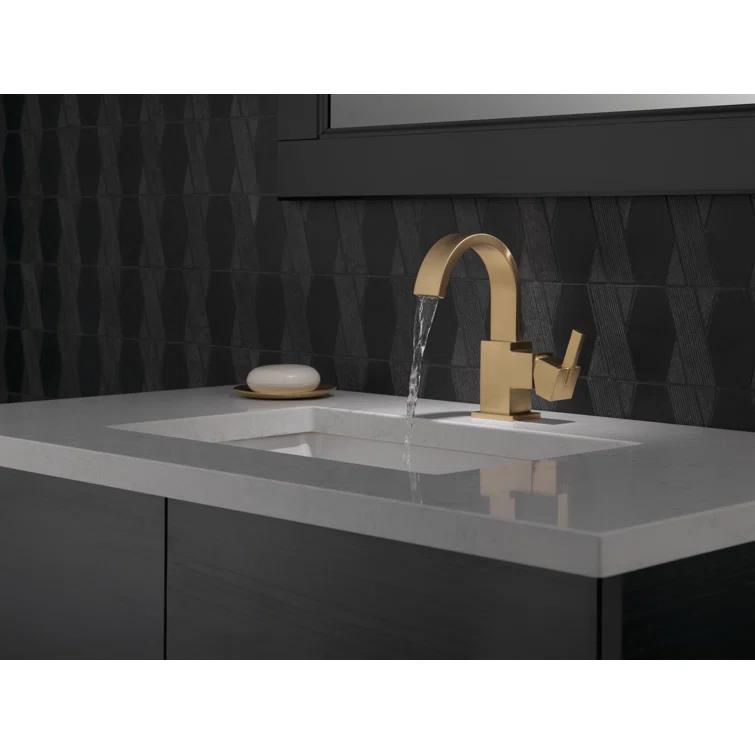 Vero Single Hole Bathroom Faucet with Drain Assembly, Single Handle Bathroom Sink Faucet