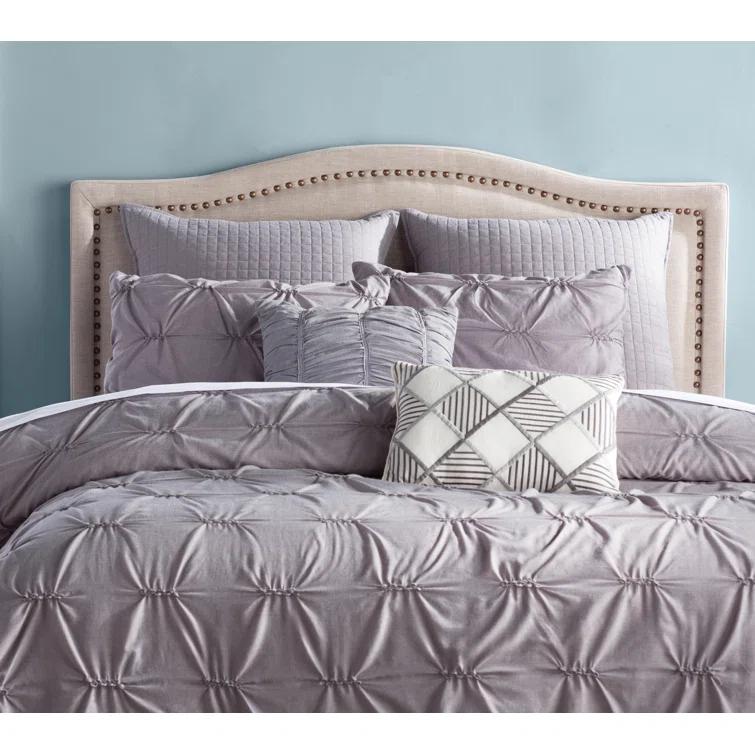 Gracie Oaks Clouchete Nadine Upholstered Nailhead Headboard