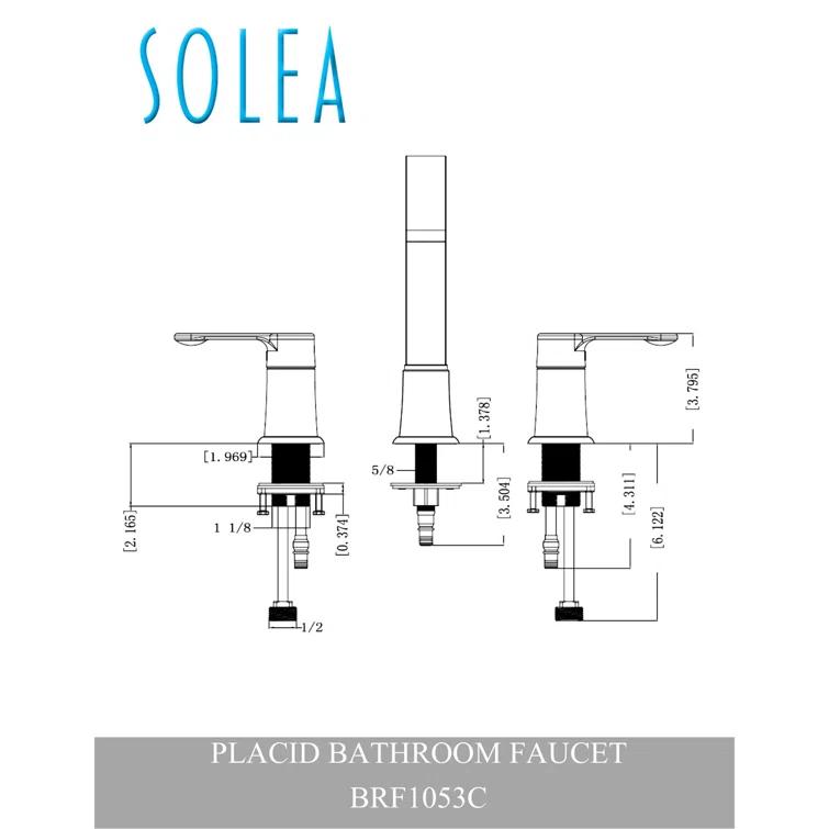 Placid Widespread 2-handle Bathroom Faucet