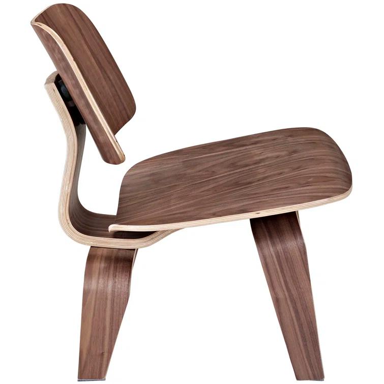 Modway Molded Walnut Plywood Lounge Chair by Modway