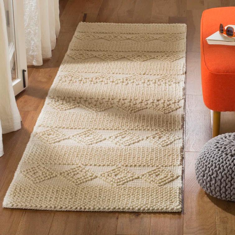 Natura Hand Woven 60% Wool And 40% Cotton Geometric Rug