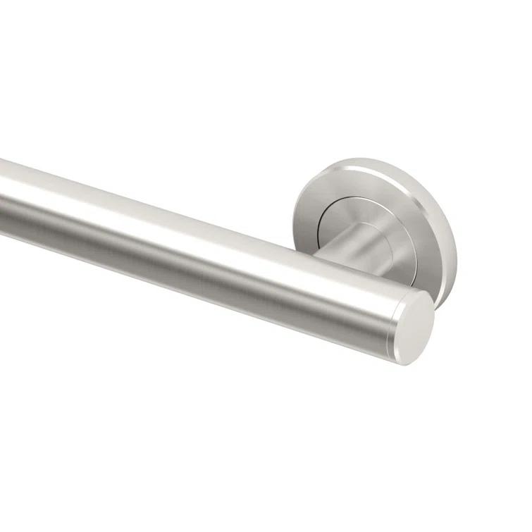 Latitude II Stainless Steel Wall Mount Grab Bar | ADA Compliant Safety Bar For Bathroom