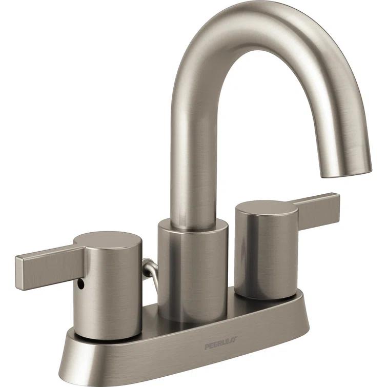 Precept Two Handle Centerset Bathroom Faucet with Drain Assembly