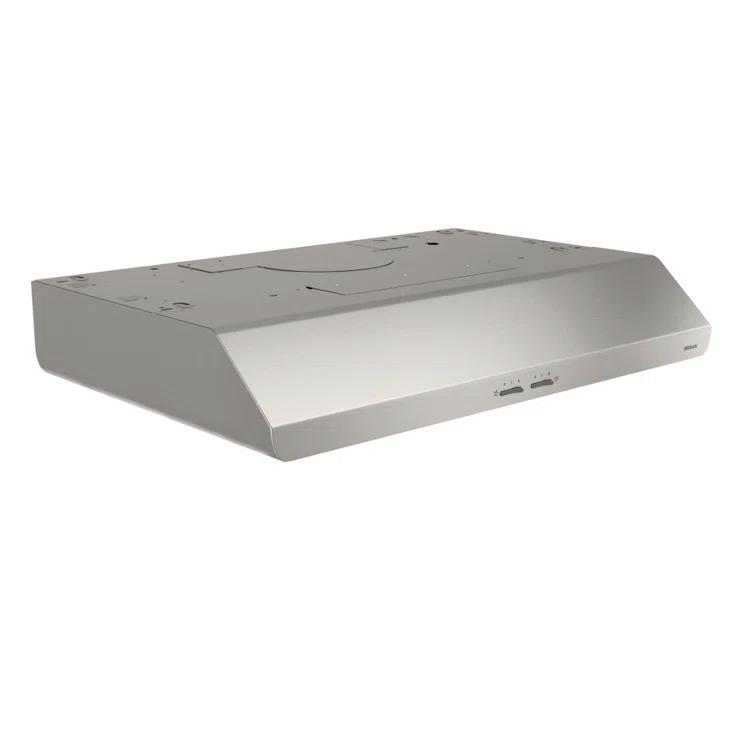 Broan NuTone Broan NuTone 30" Steel 250 CFM Convertible Under Cabinet Range Hood with Mesh Filter BKSH130SS