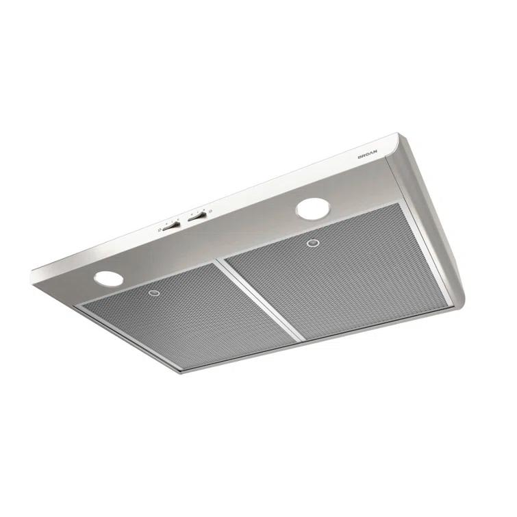 Broan NuTone Broan NuTone 30" Steel 250 CFM Convertible Under Cabinet Range Hood with Mesh Filter BKSH130SS