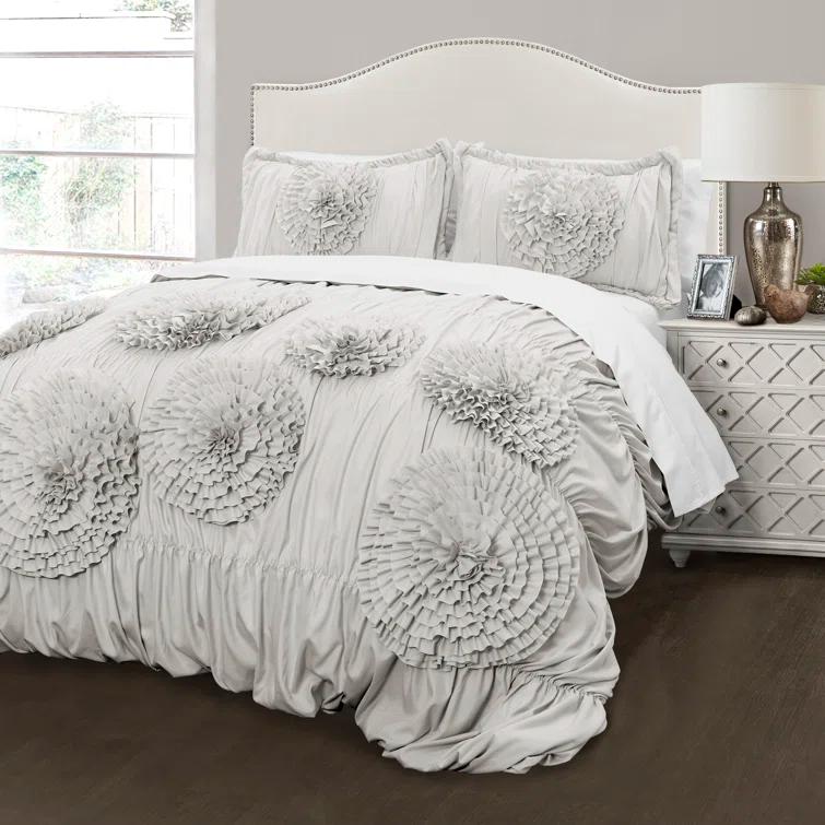 Lush Decor Serena Microfiber Traditional Comforter Set