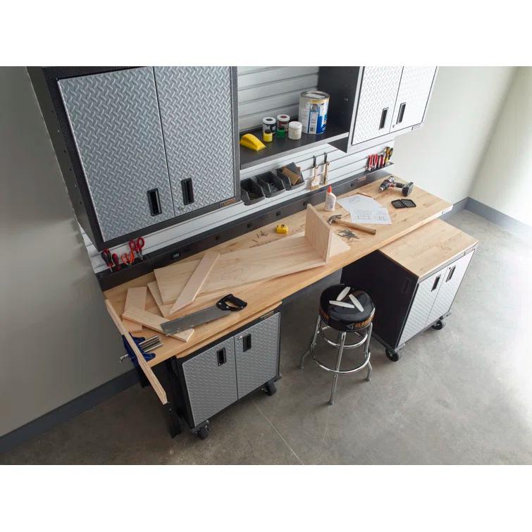 Adjustable Height Hardwood Workbench