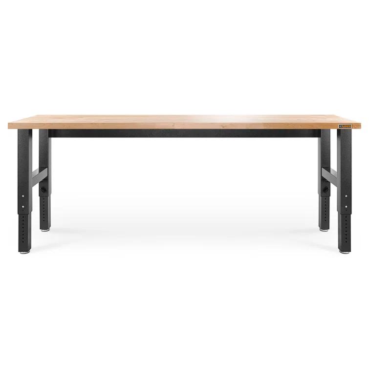 Adjustable Height Hardwood Workbench