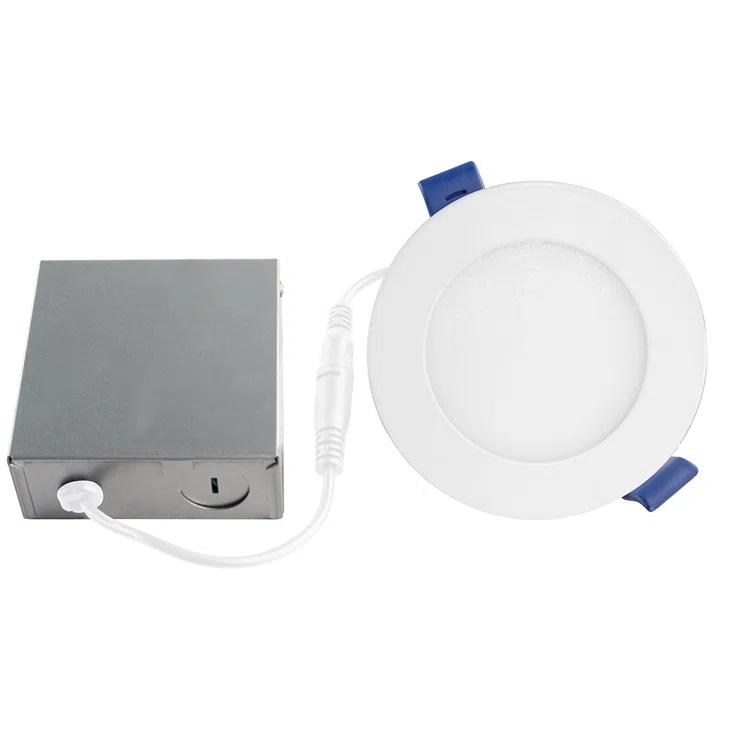 Bazz SLDSKB4W 4.25'' Dimmable Air-Tight IC Rated LED Canless Recessed Lighting Kit