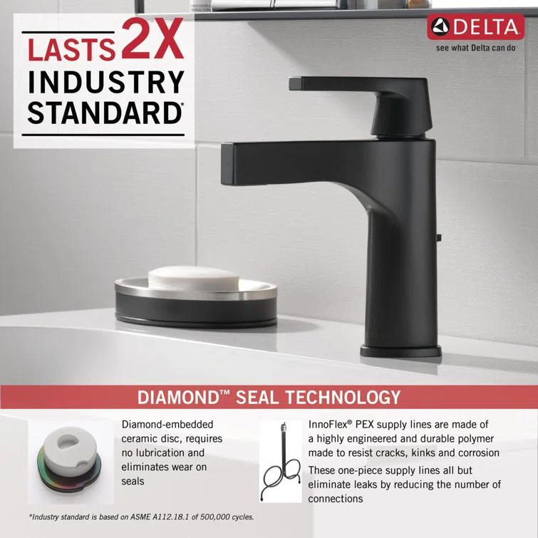 Zura Single Hole Bathroom Faucet with Drain Assembly