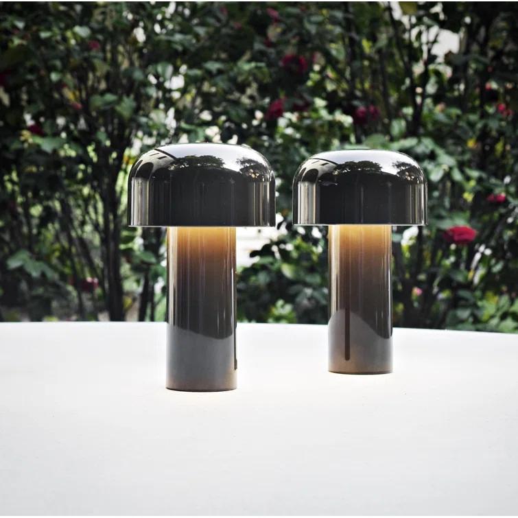 Cioko Dark Brown Cordless LED Outdoor Table Lamp, 12.5cm