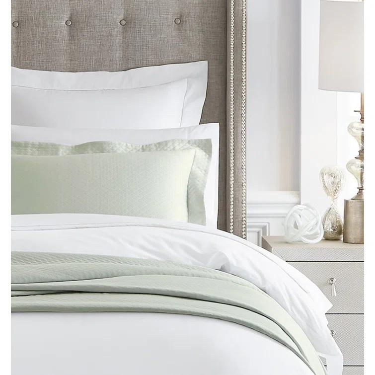 Ivory Egyptian Cotton Piqué Matelassé Full/Queen Blanket