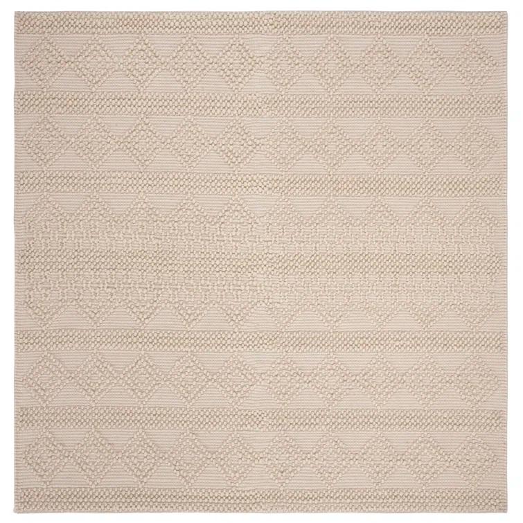 Natura Hand Woven 60% Wool And 40% Cotton Geometric Rug
