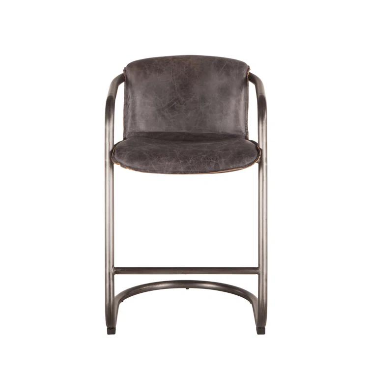 Darbonne Upholstered Counter Stool with Metal Frame