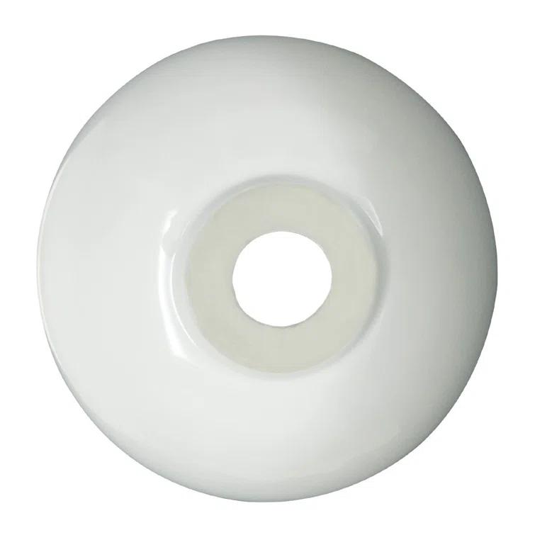 White Round Above Counter Bathroom Sink Ceramic Vanity Vessel Sink