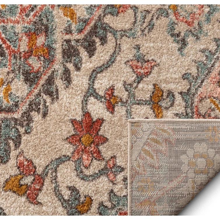 Espey Gwendolyn Blush Bohemian Oriental Medallion Rug