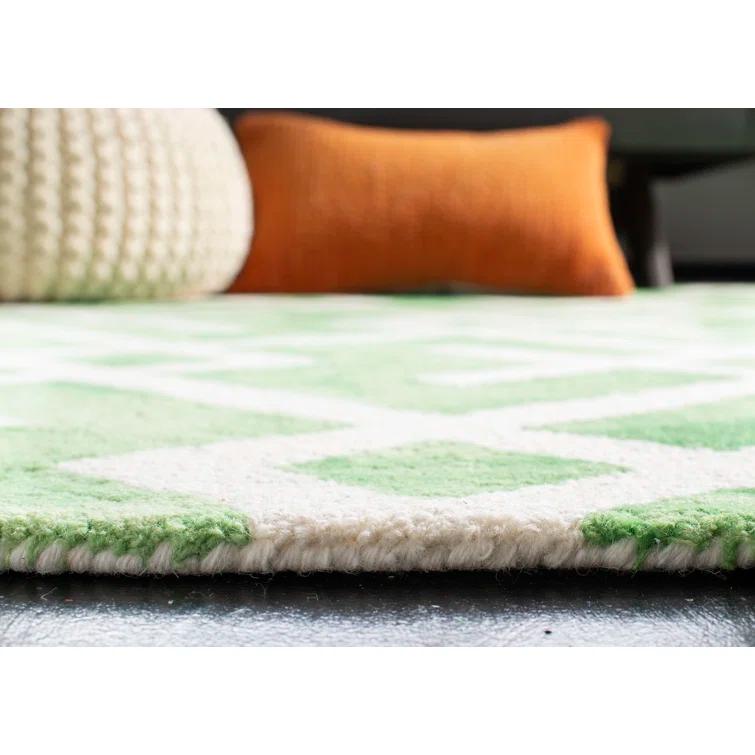 Bryauna Hand Tufted 80% Wool, 20% Cotton Geometric Rug
