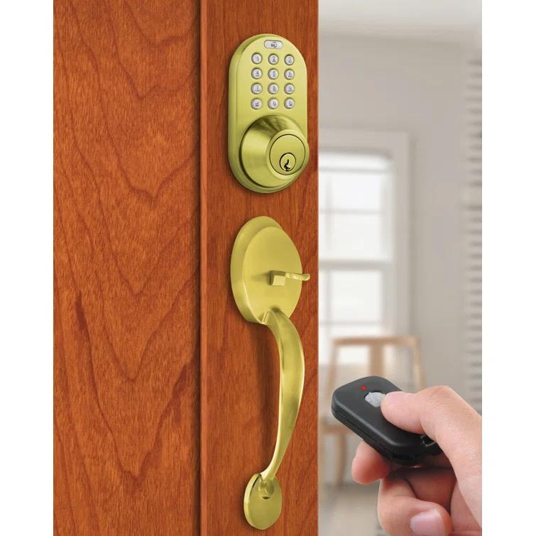 Milocks X-Series Handleset with Smart Electronic Deadbolt and Door and Rosette