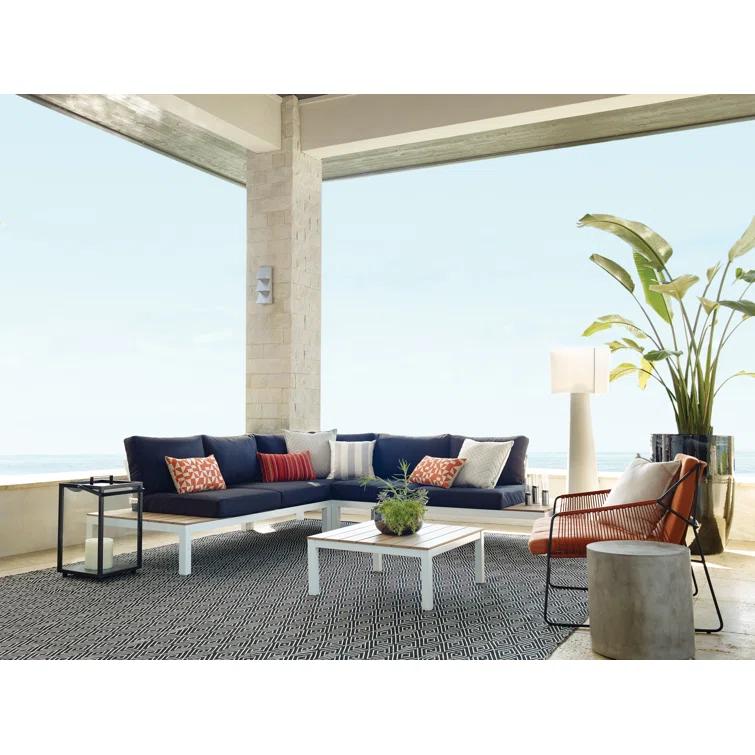 Diamond Black/Ivory Handwoven Indoor/Outdoor Rug
