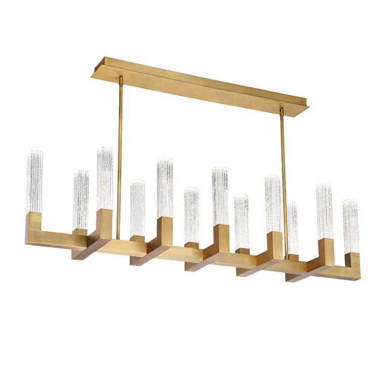 12 - Light Dimmable Square / Rectangle Chandelier