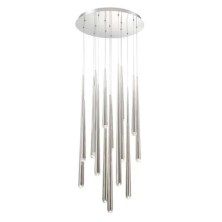 Modern Forms Cascade 15 - Light Polished Nickel LED Cluster Pendant