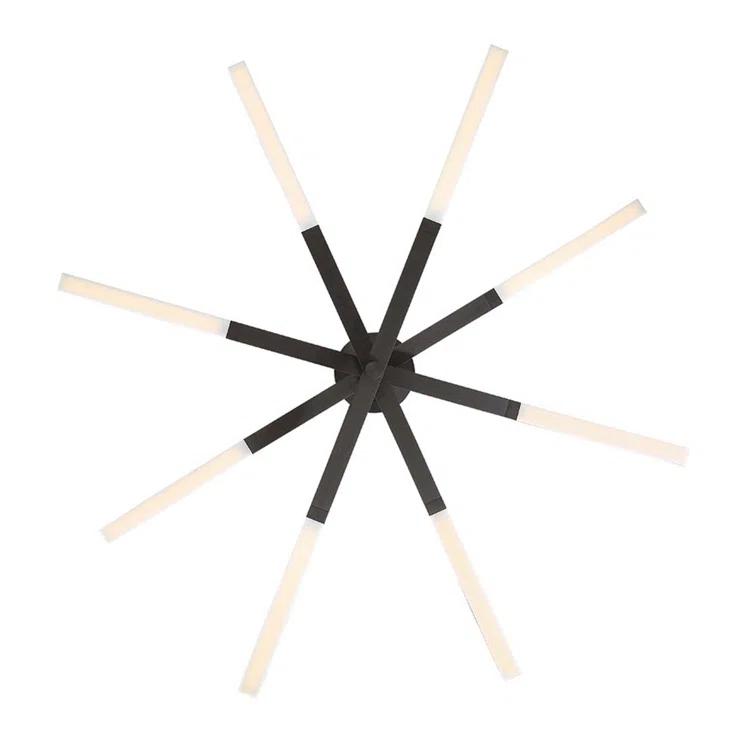 Erik 8 Light Metal Dimmable LED Sputnik Chandelier