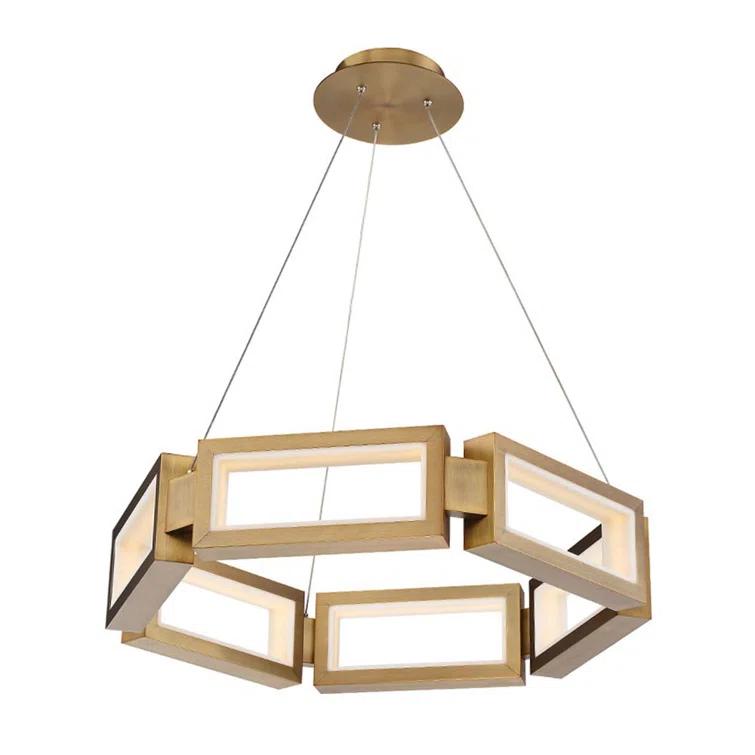 Mies 6 - Light Dimmable LED Geometric Chandelier