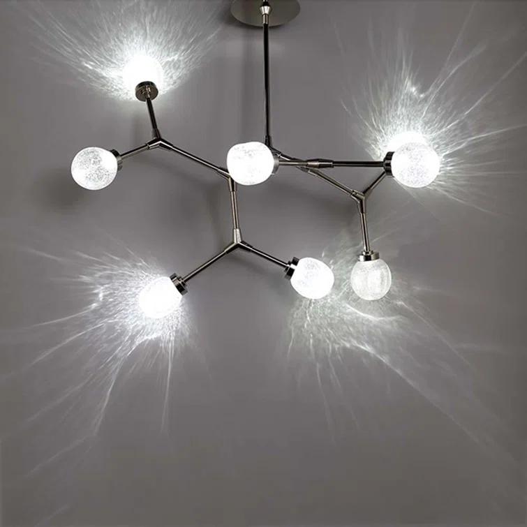 Modern Forms Catalyst 8 - Light Dimmable LED Sputnik Modern Linear Chandelier