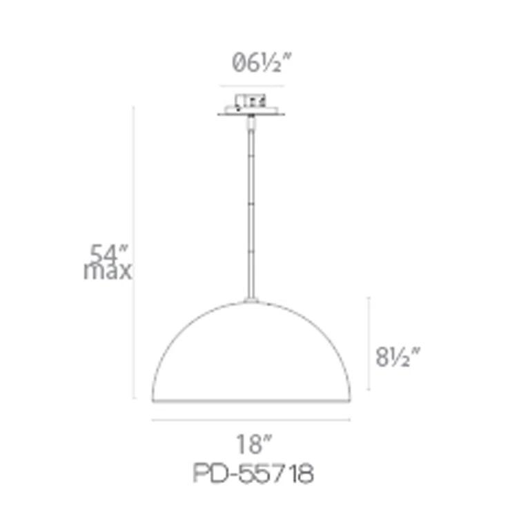 Yolo Single Light Metal Dimmable LED Pendant