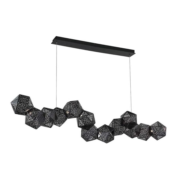 Riddle 13 - Light Black LED Kitchen Island Pendant