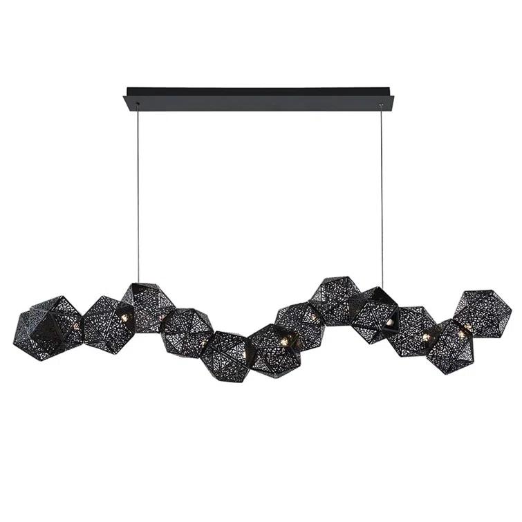 Riddle 13 - Light Black LED Kitchen Island Pendant