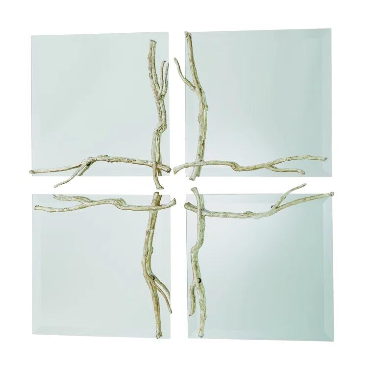 Studio A Home Twig Mirror-Silver Leaf-Sm