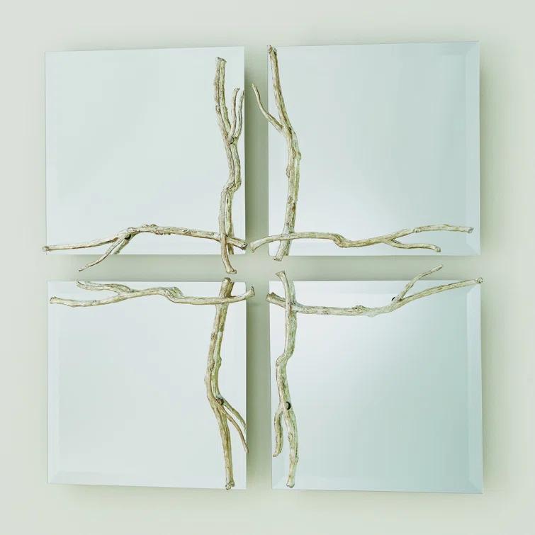 Studio A Home Twig Mirror-Silver Leaf-Sm