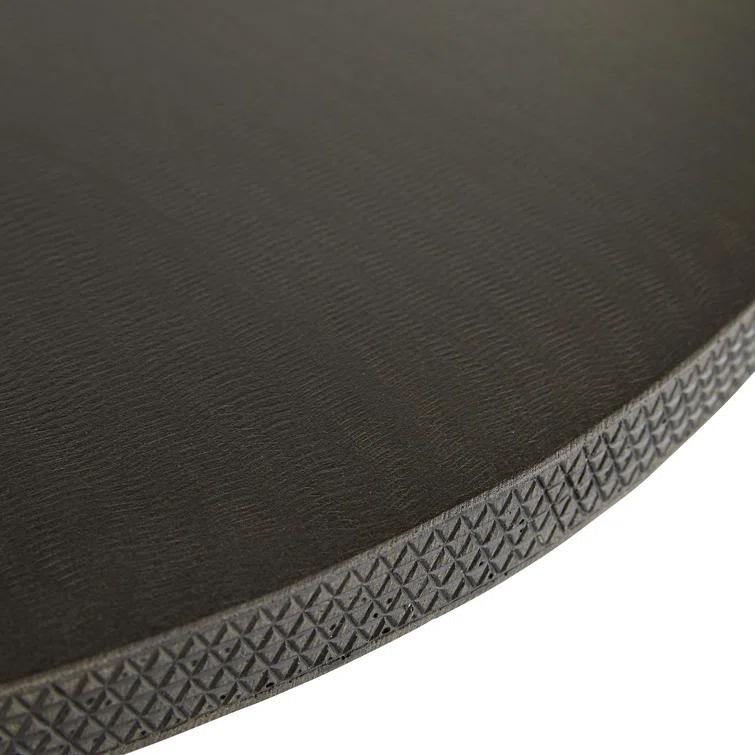 Songhai 47.5" Round Dark Ash Wood Dining Table