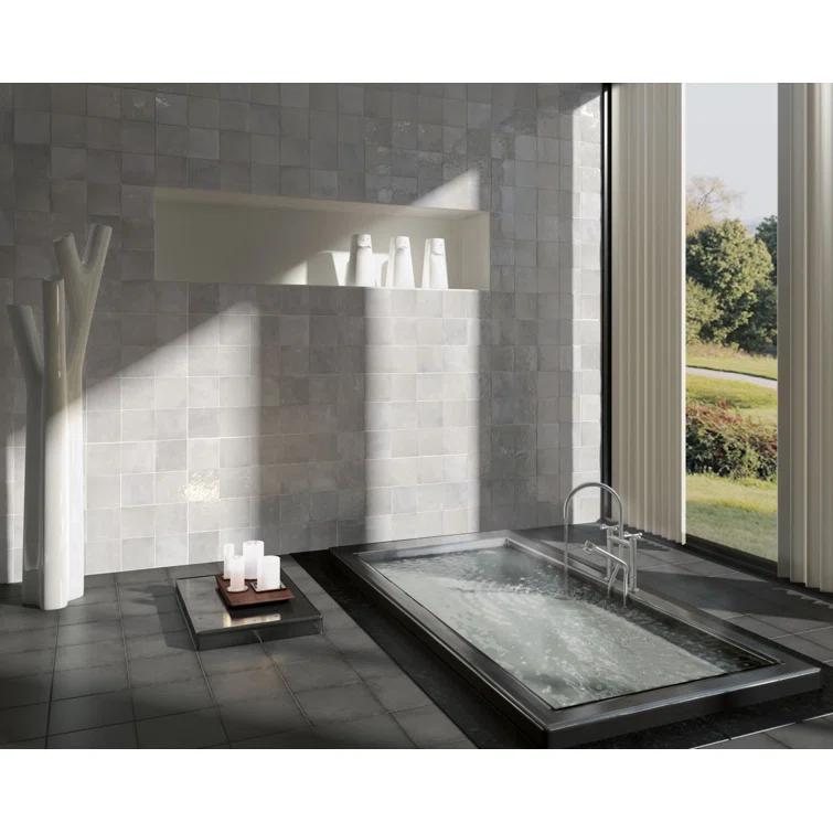 Cloe 5 in. x 5 in. Handmade-Look Ceramic Wall Glossy Subway Tile